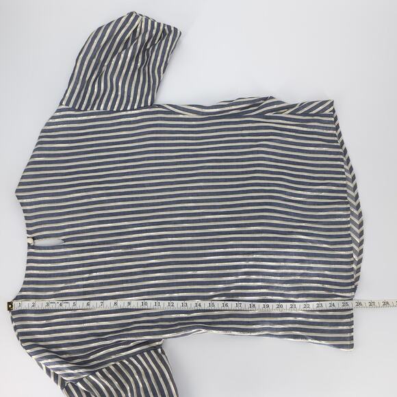 Anthropologie Eva Franco SAMPLE PIECE Marin Striped Blouse Top - Women's Size 6 - Picture 10 of 13